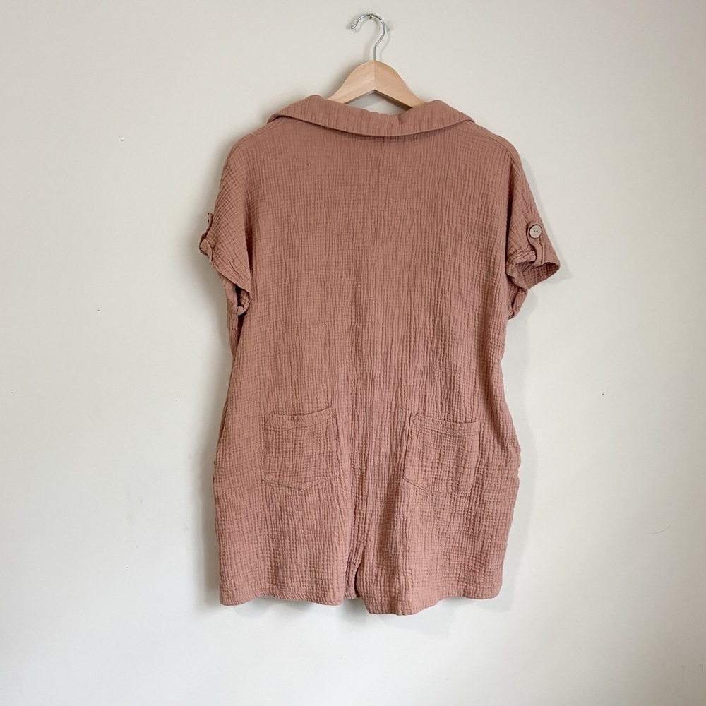 Mable Gauze Button Romper - Picture 4 of 6